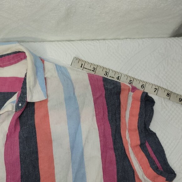 724. Time and Tru 1/4 Sleeve Top Multicolored Sz S (4-6) - Picture 4 of 8